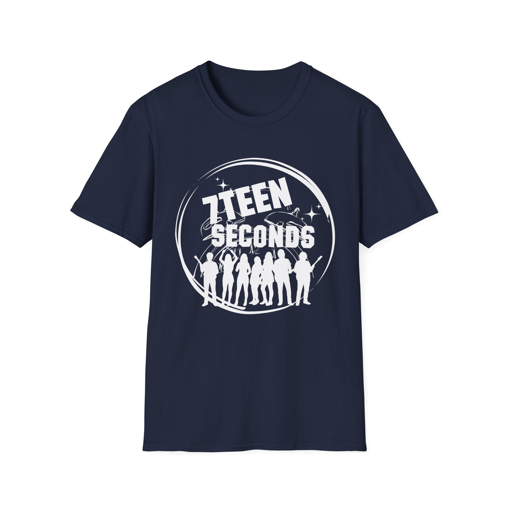 Teen Seconds silhouette band logo T-Shirt | music tee, orange crewneck