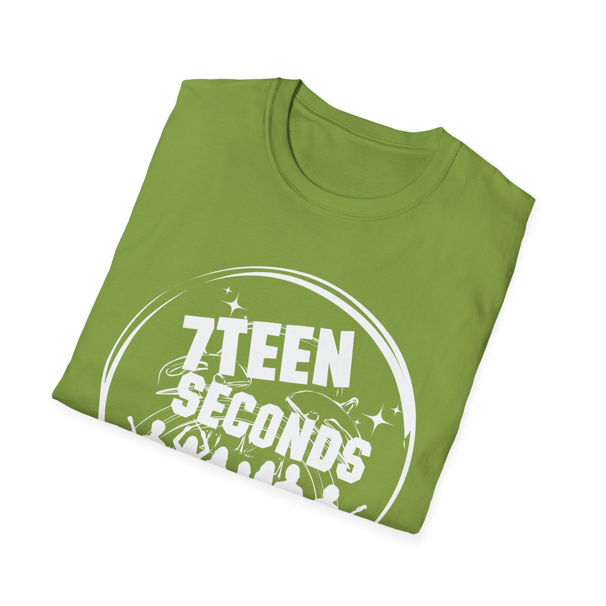 Teen Seconds silhouette band logo T-Shirt | music tee, orange crewneck