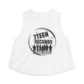 7Teen Seconds Band Logo Crop Top | Silhouette Rock Group Graphic Tank