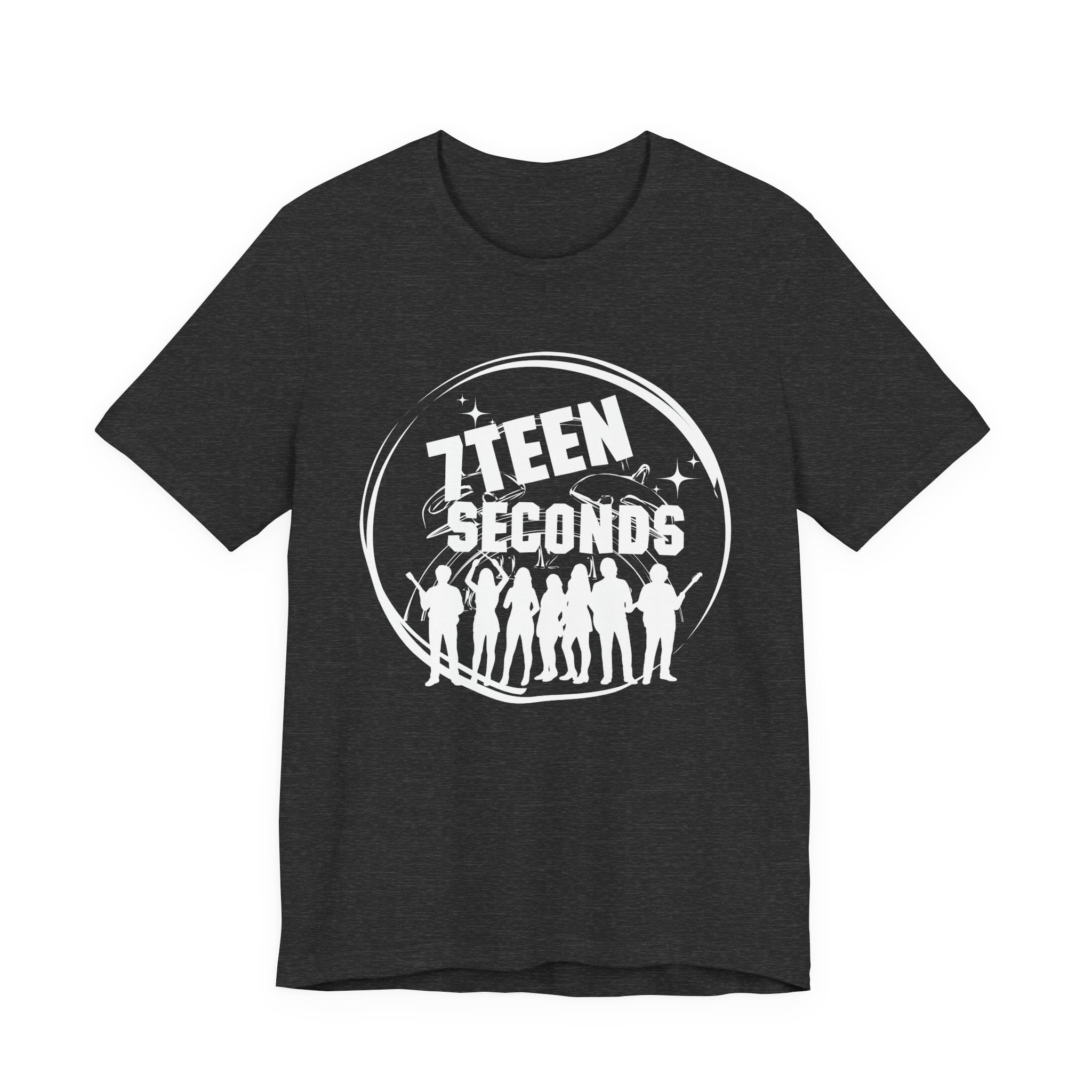 7Teen Seconds band logo T-Shirt | silhouette rock group tee