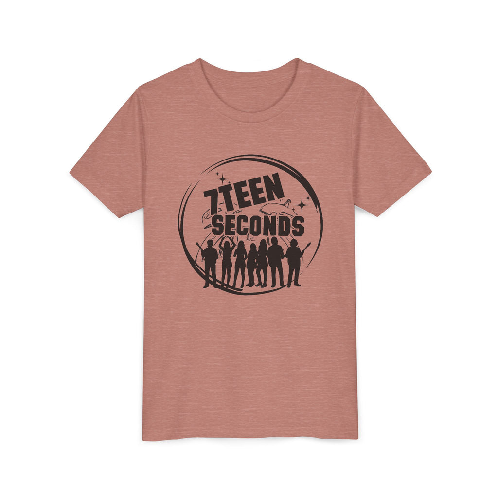 7 Teen Seconds silhouette band logo Youth Tee | Kids Graphic T-Shirt