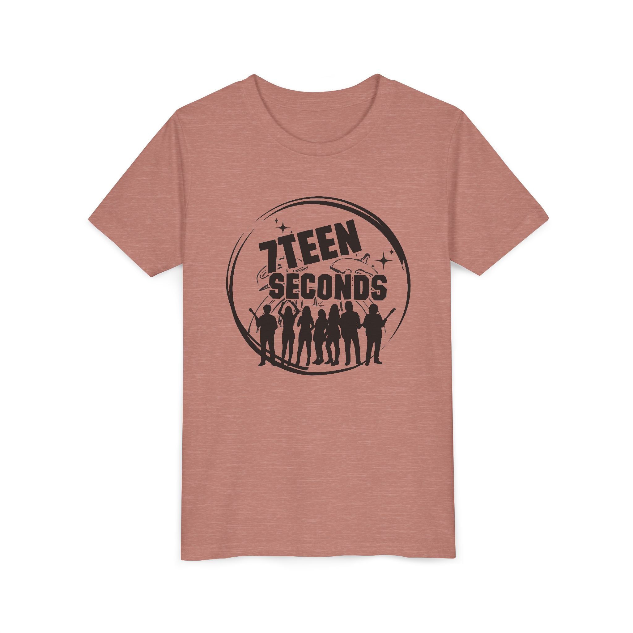 7 Teen Seconds silhouette band logo Youth Tee | Kids Graphic T-Shirt
