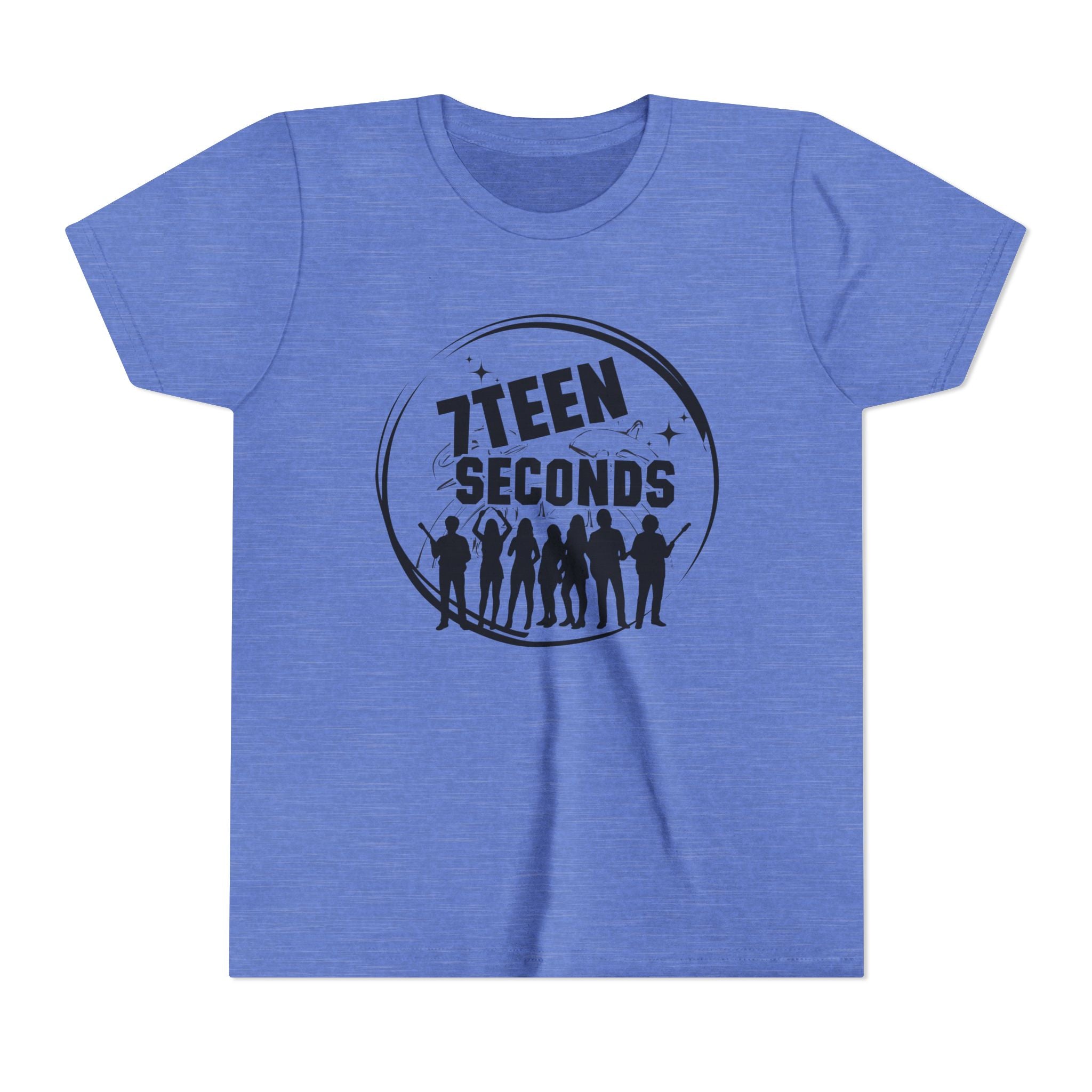 7 Teen Seconds silhouette band logo Youth Tee | Kids Graphic T-Shirt
