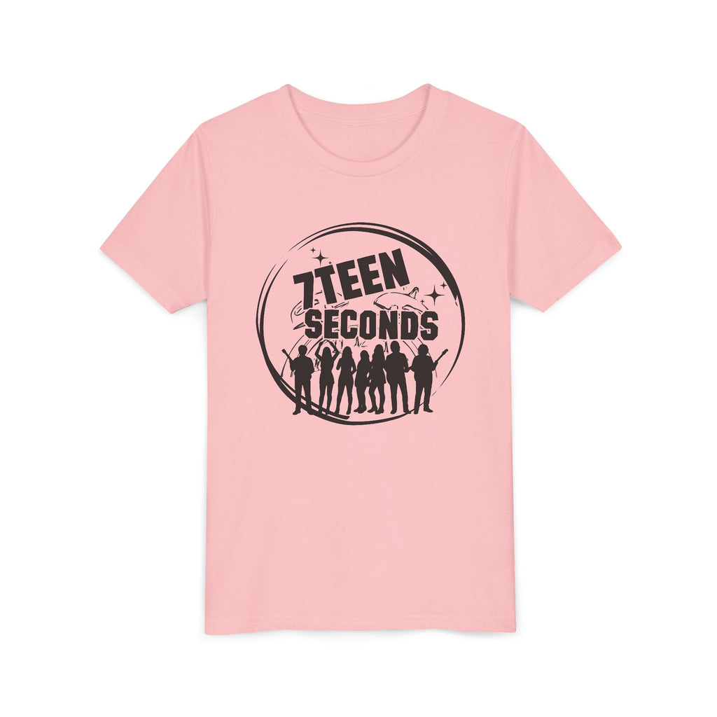 7 Teen Seconds silhouette band logo Youth Tee | Kids Graphic T-Shirt