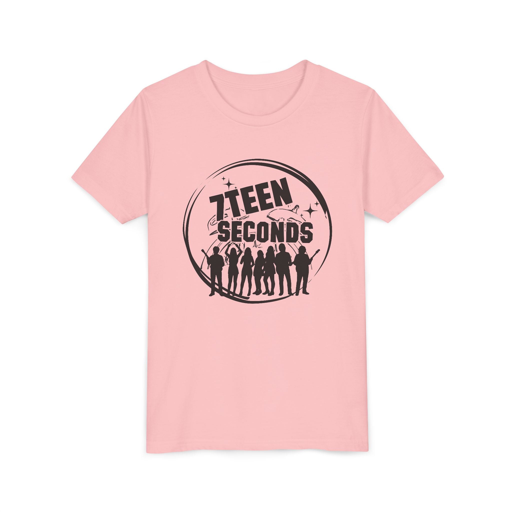 7 Teen Seconds silhouette band logo Youth Tee | Kids Graphic T-Shirt