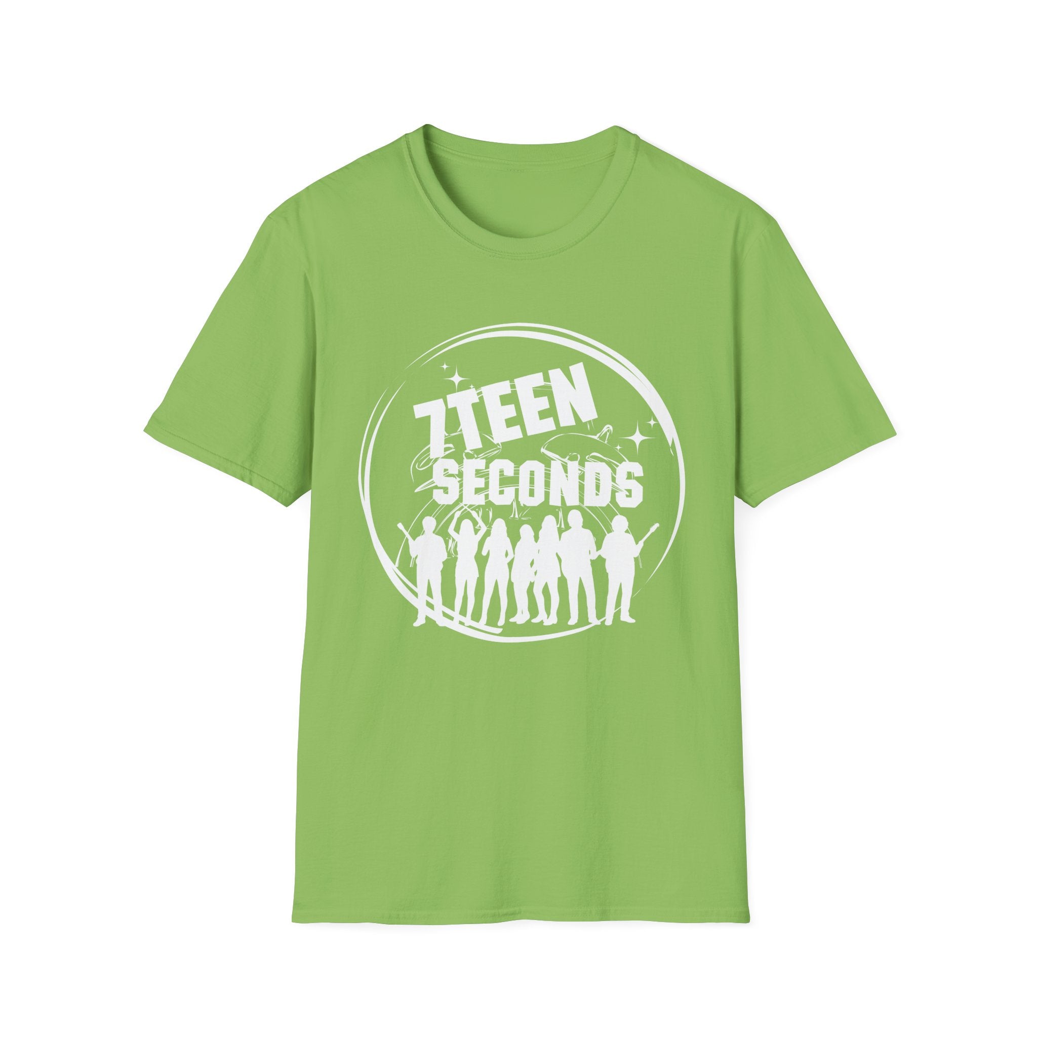 Teen Seconds silhouette band logo T-Shirt | music tee, orange crewneck
