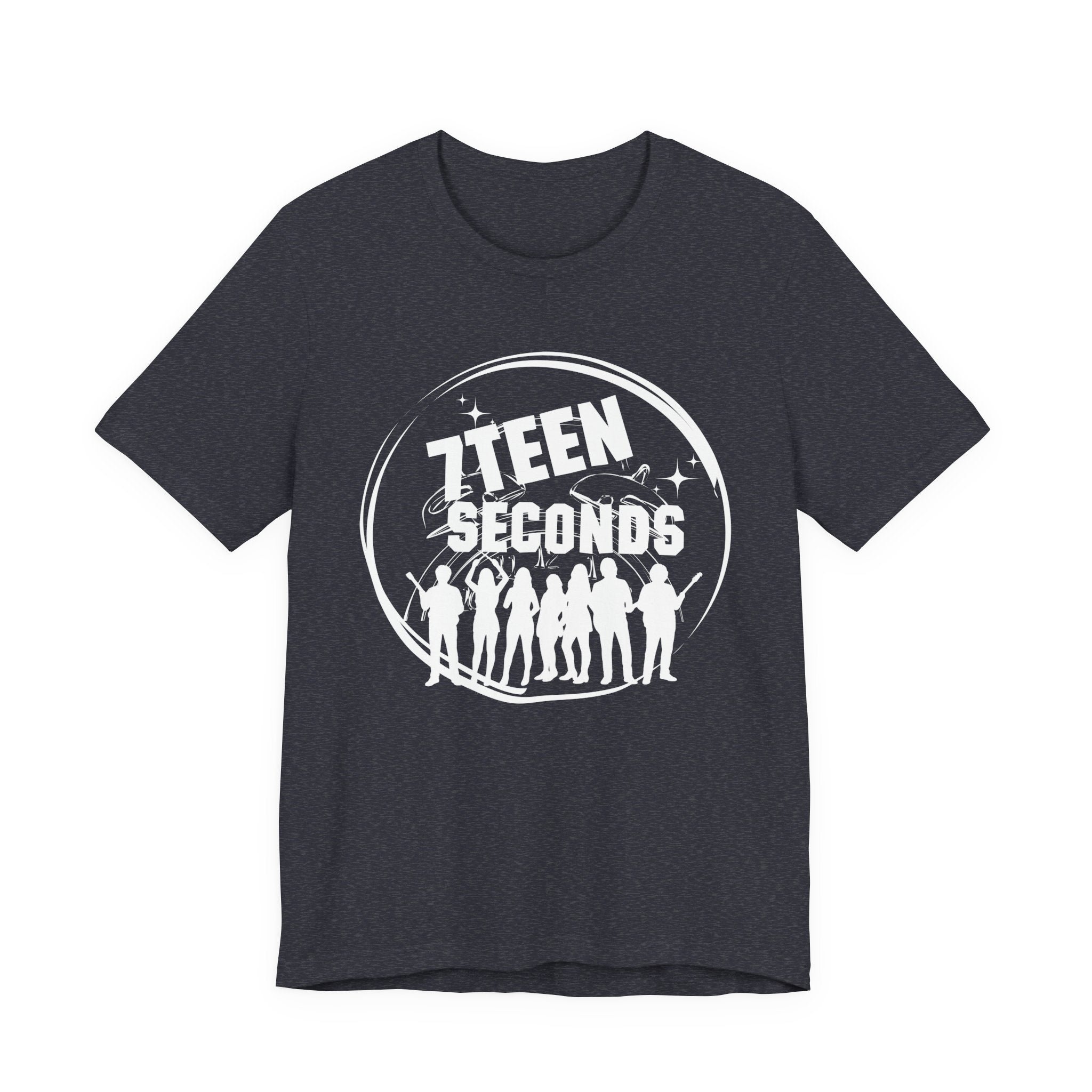 7Teen Seconds band logo T-Shirt | silhouette rock group tee
