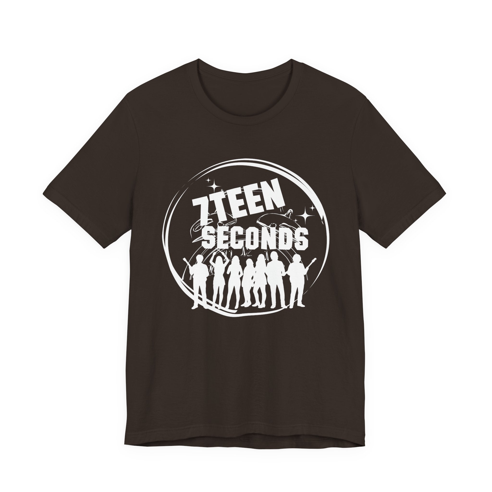 7Teen Seconds band logo T-Shirt | silhouette rock group tee