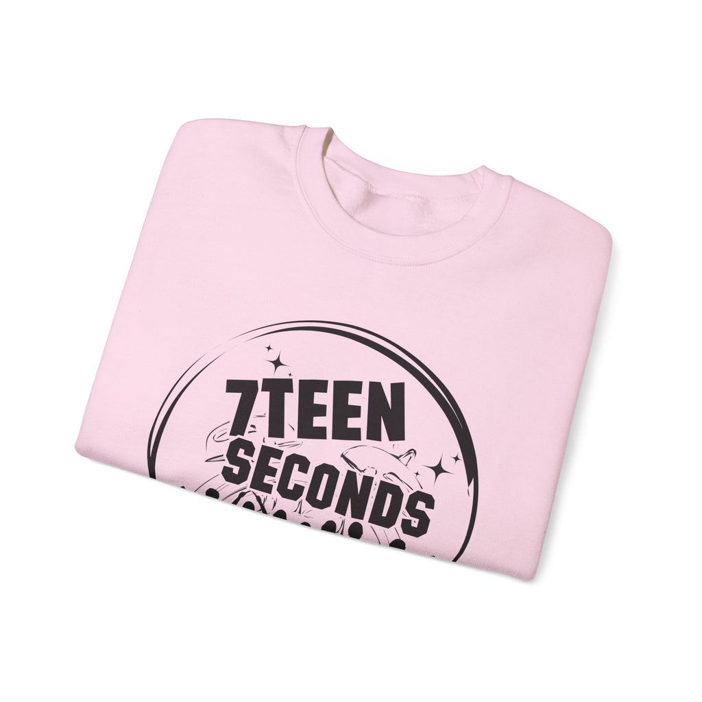 7Teen Seconds White Crewneck Sweatshirt | Classic Pullover