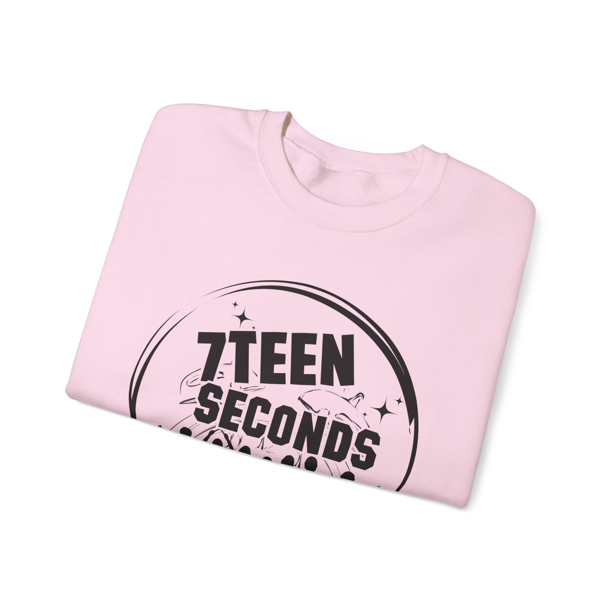 7Teen Seconds White Crewneck Sweatshirt | Classic Pullover