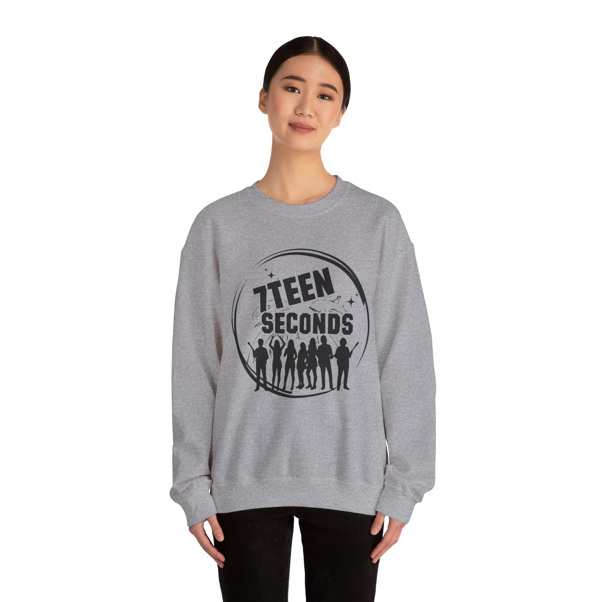 7Teen Seconds White Crewneck Sweatshirt | Classic Pullover