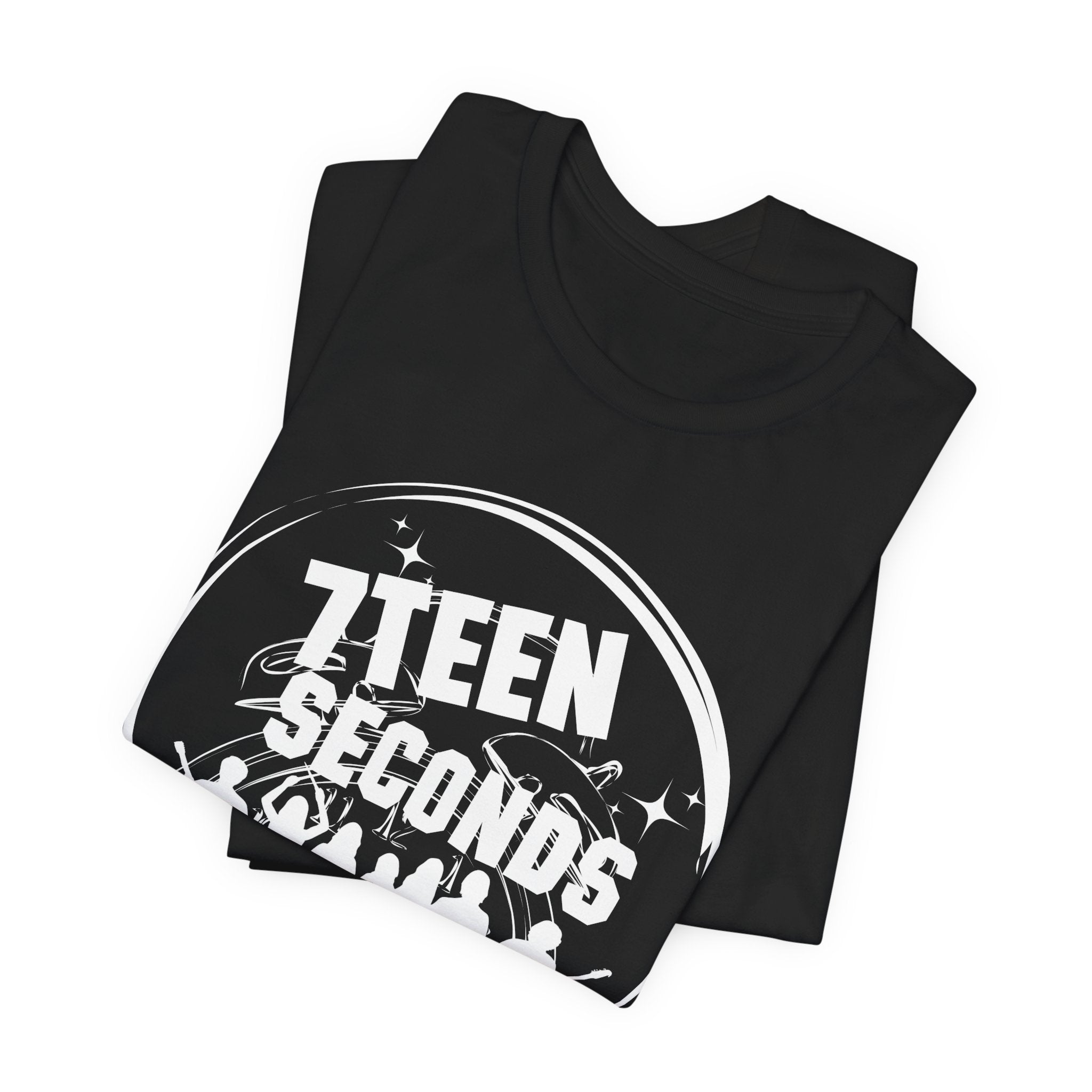 7Teen Seconds band logo T-Shirt | silhouette rock group tee