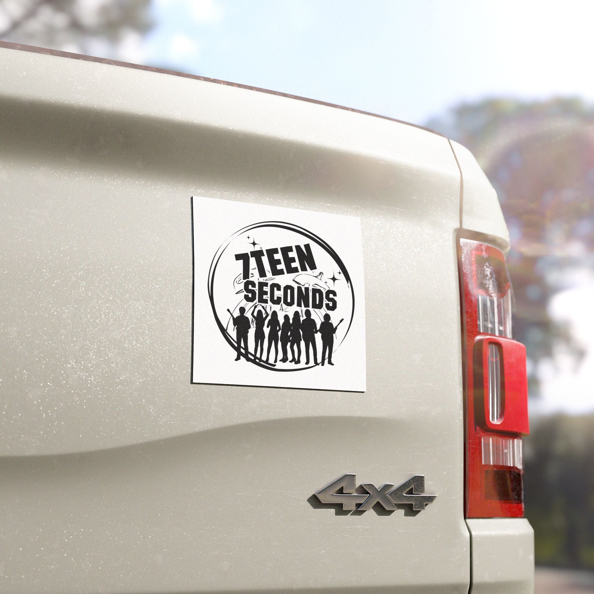 Car Magnet — '7teen Seconds' Band Logo Silhouette