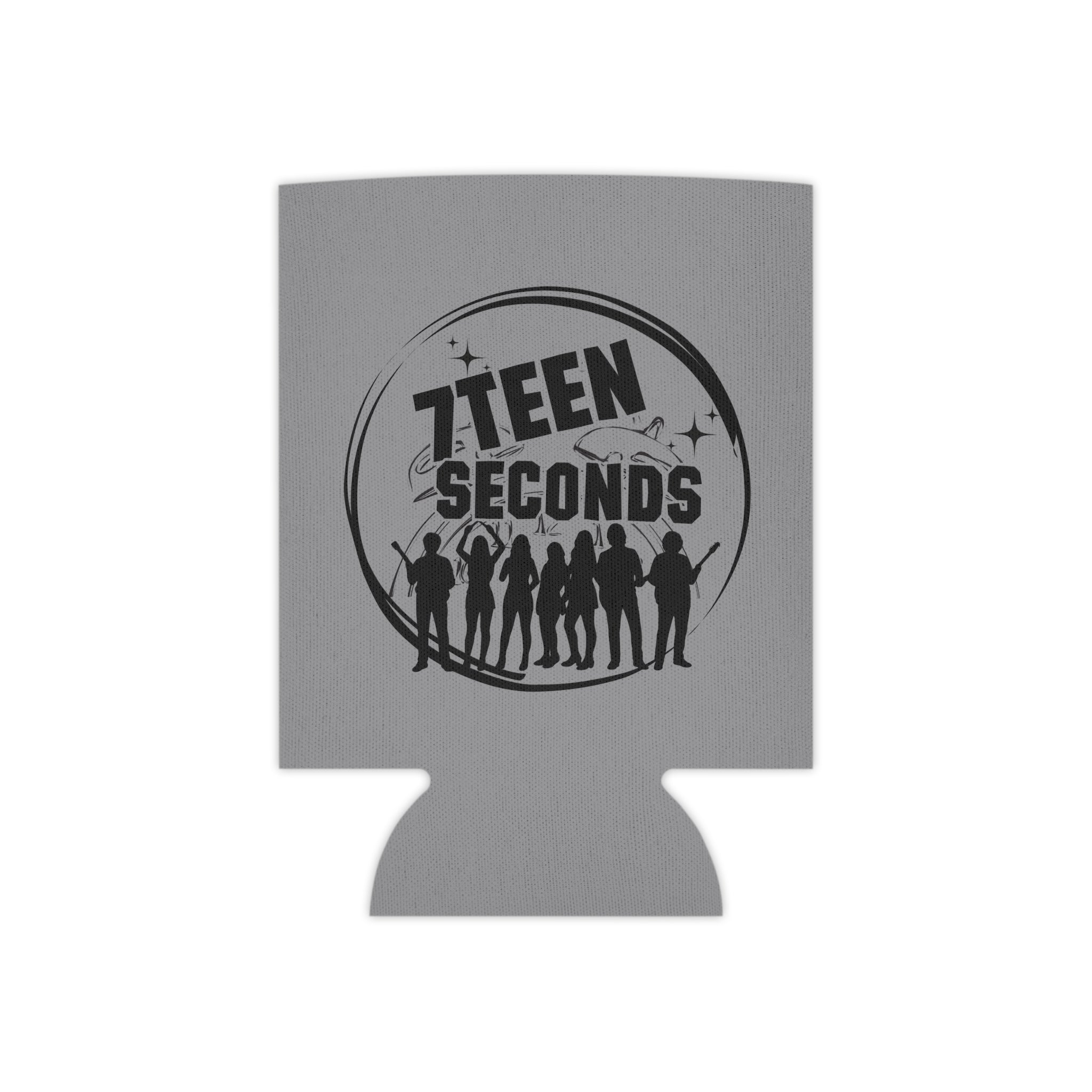 7TEEN SECONDS band logo Can Cooler | concert drink koozie